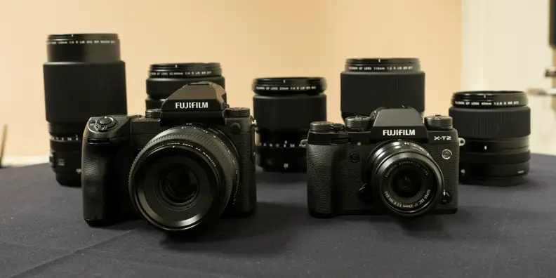 Fujifilm GFX 50S and Fujifilm X-T2
