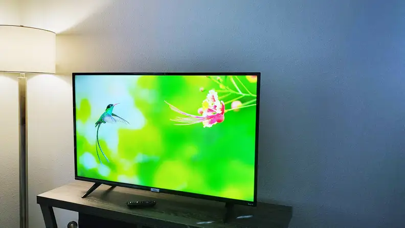 The TCL 4-Series displaying 4K content