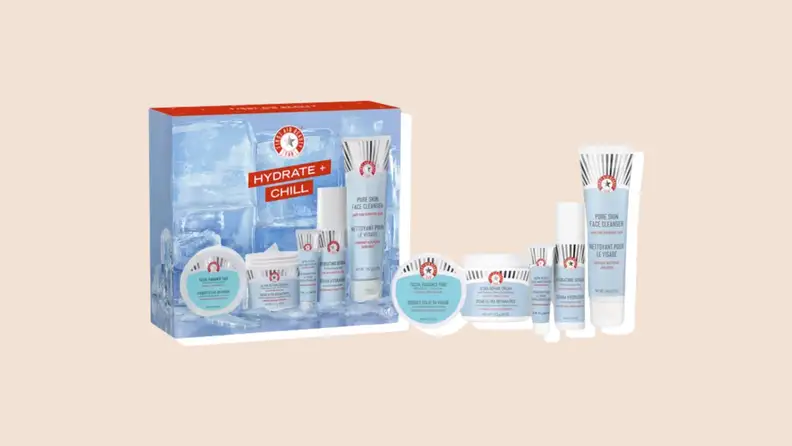 A collection of Hydrate + Chill products arranged on a neutral background.