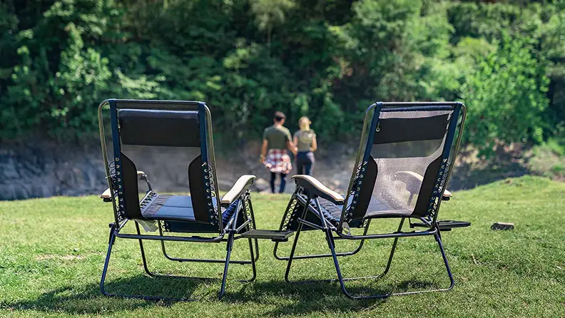 Gravity chair by the water