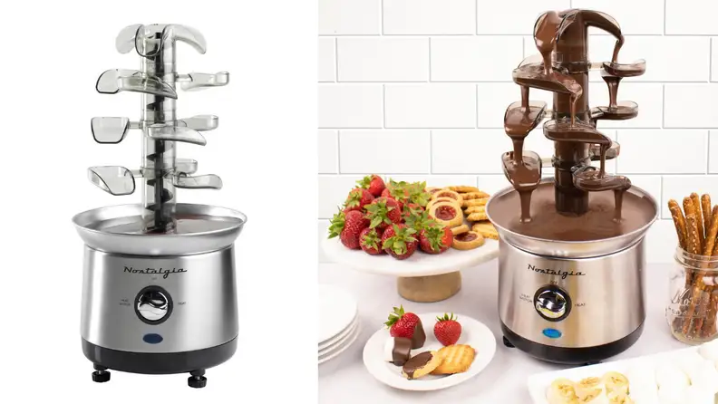No fondue party is complete without this cascading tower.