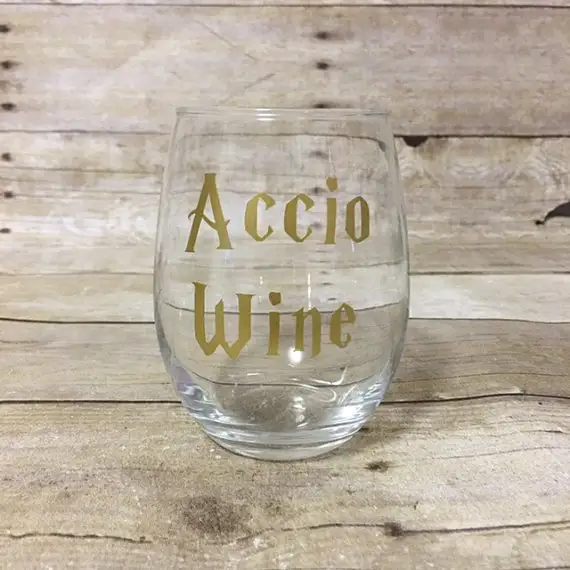 Use your magic to summon your wine glass.