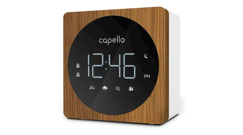 Capello Digital Alarm Clock with Sound Machine