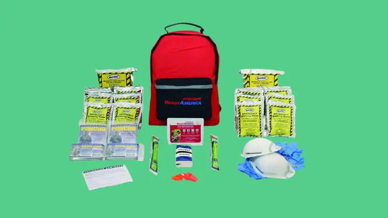 The Ready America 72-hour emergency kit.