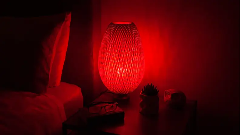 BonCharge bulb in a small lamp.