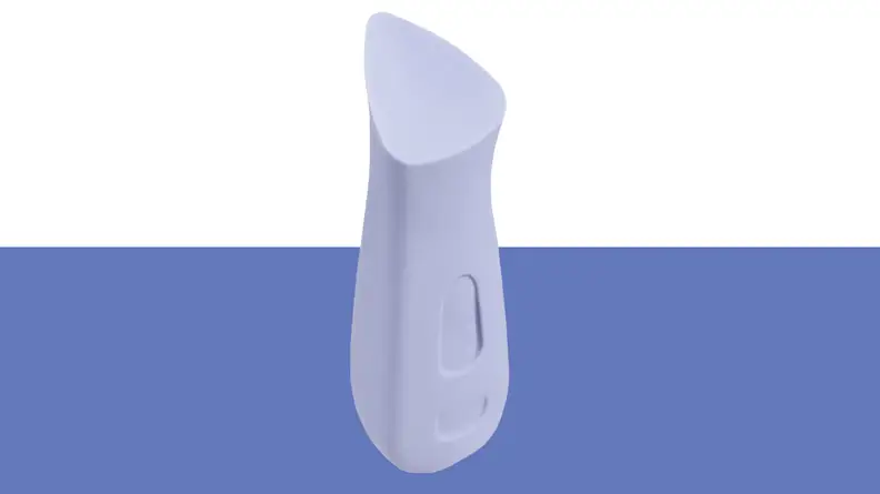 Product shot of the Dame Kip Silicone Vibrator in the color purple.