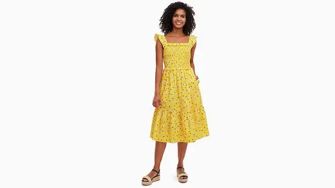 yellow dress from Kate Spade