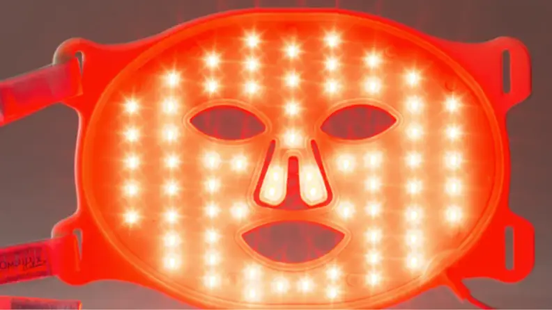 The inside of the Omnilux, showing its many red lights.