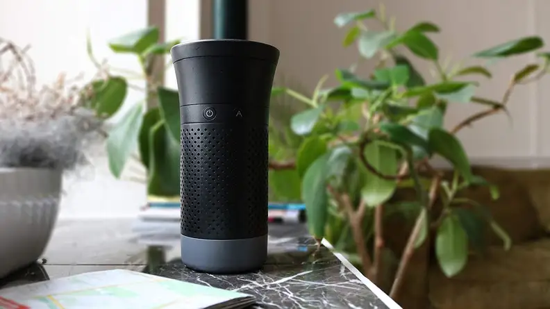 The Wynd purifies the air in a three-foot radius, and it's small enough to carry with you.