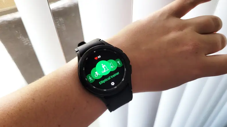 A smartwatch around a human wrist