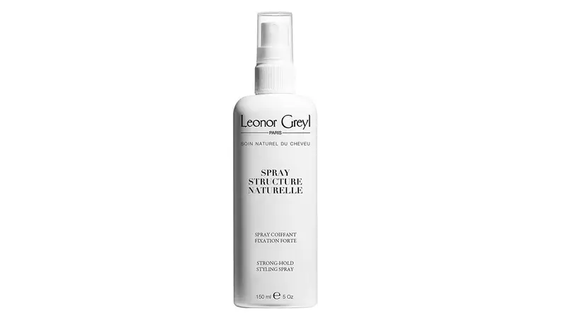 A bottle of Leonor Grey Finishing Spray.