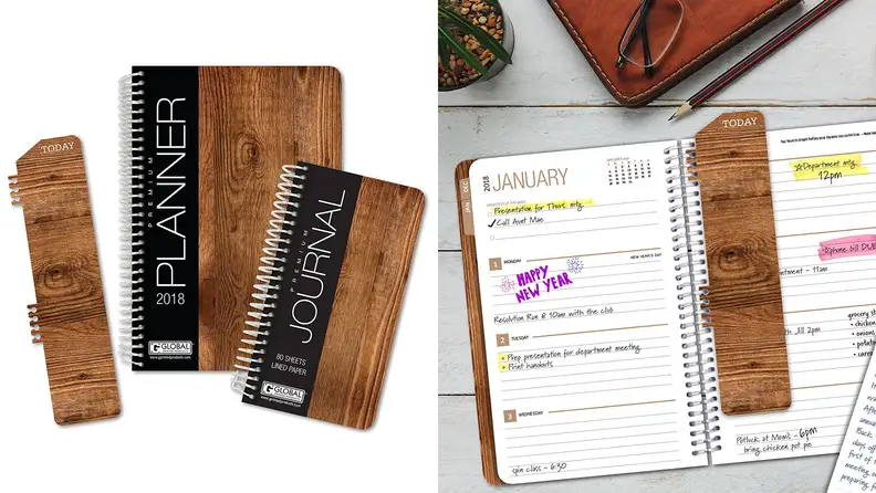 2018 Wood Grain Planner