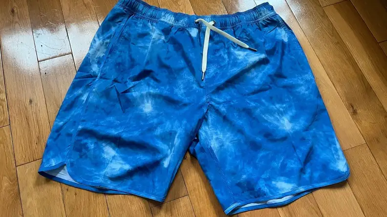 Fair Harbor's The Anchor swim trunks, in a Clark Anchor pattern.