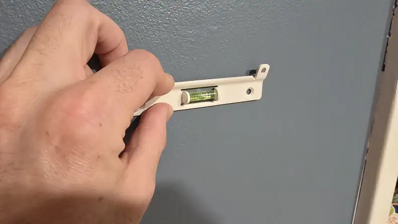 Included level in the Greenlight Family Hub installation kit.