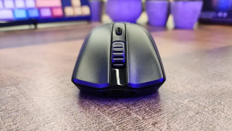 The front of the Glorious Model O 2 Wireless.