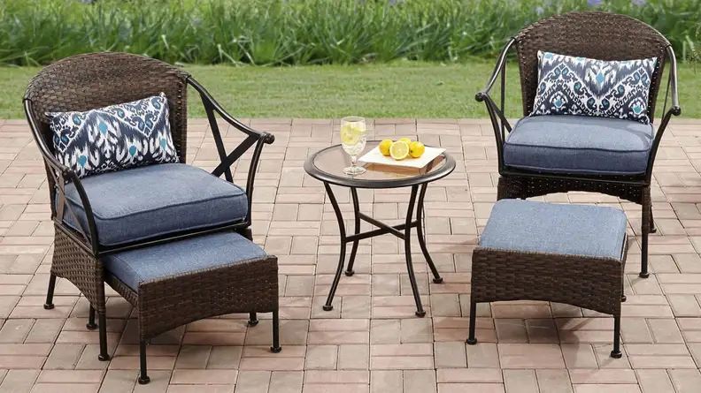 Mainstays Skylar Glen 5 Piece Outdoor Chat Set