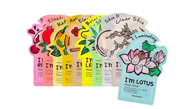 Stack of TonyMoly face sheet masks