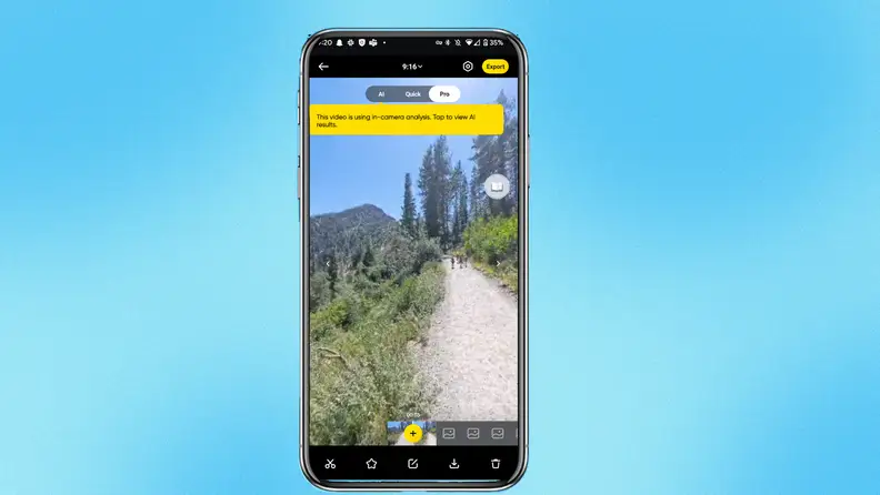 A screenshot of the compatible Insta360 mobile app for the Insta360 X4 Action Camera on an iPhone.
