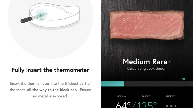 The app will guide you through the steps of cooking.