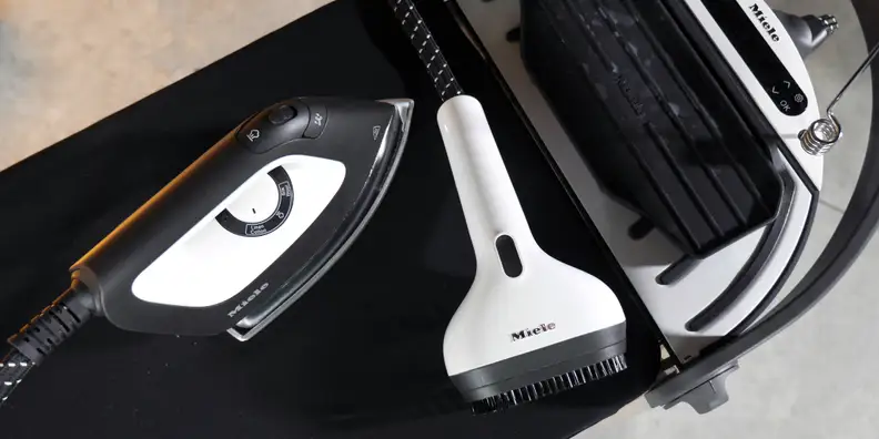 The FashionMaster comes with an iron and steamer