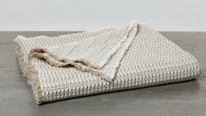 This blanket is both stylish and sustainable. Win-win!
