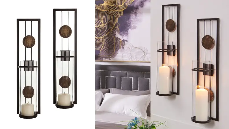 For the person who has everything: A pair of pretty sconces!