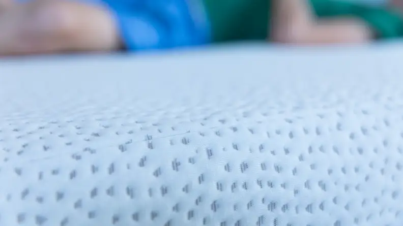 A close up shot of a 5 Little Monkeys mattress