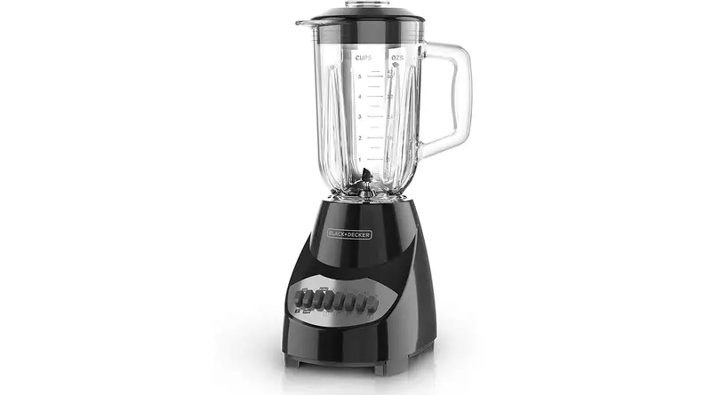A black blender.