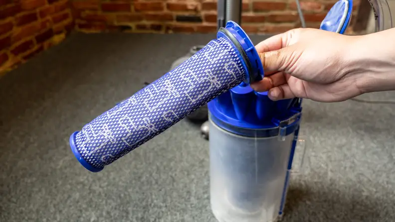 This Dyson has a washable filter designed to last the entire lifetime of the vacuum.