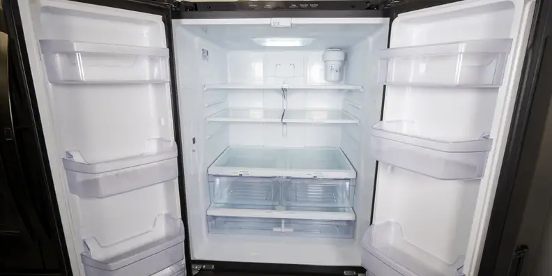 There's plenty of space in this French door refrigerator.