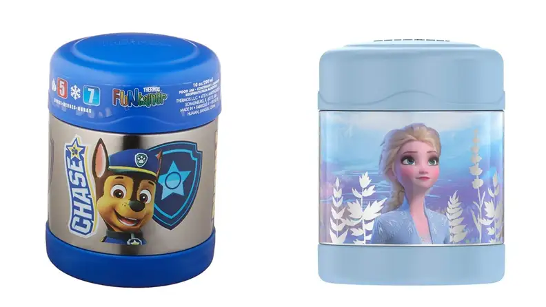 Kids thermos with Elsa on it