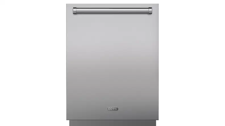 Front view of the Cove dishwasher with panel