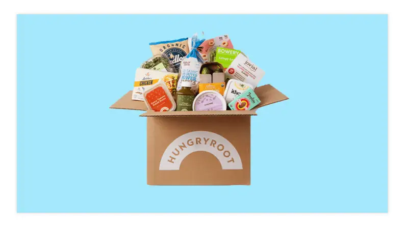 box with food and ingredients coming out on top