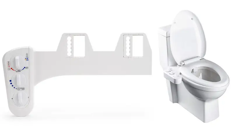 A bidet attachment will make you feel much cleaner