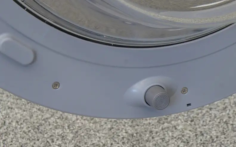 This magnetic bumper keeps the door ajar to prevent mold from growing on the gasket.