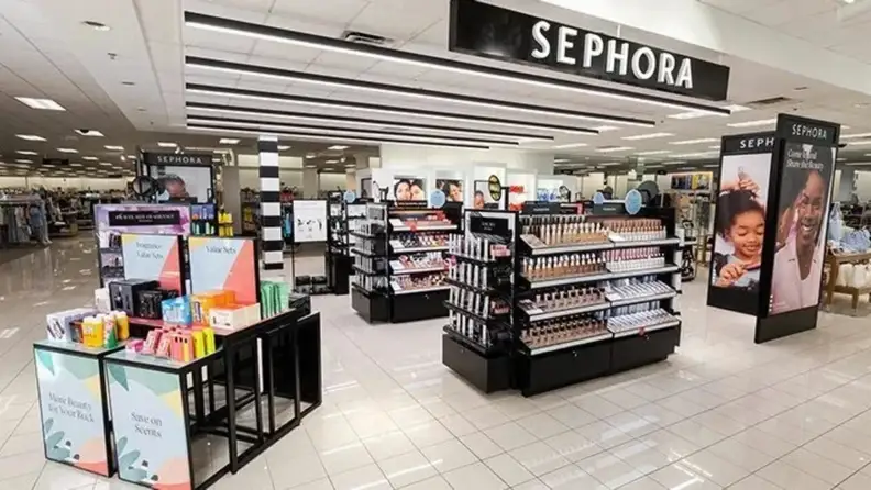 A Sephora store within a Kohl's department store