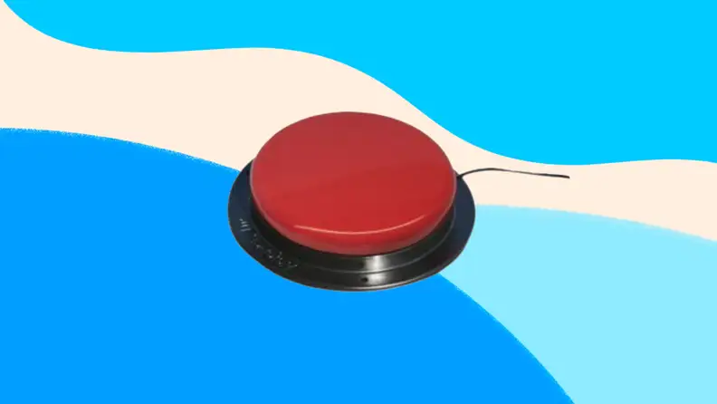 Red twist switch used for board game play.