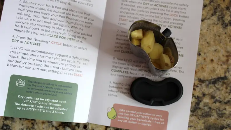 The directions on how to dry ingredients are fairly sparse.