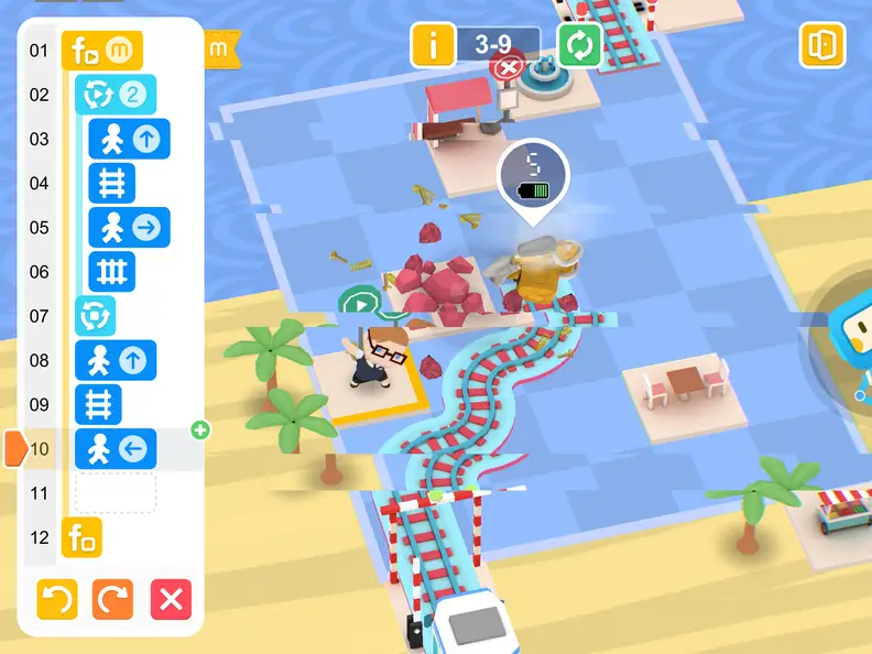 If your code is wrong, the explorer robot can crash into an obstacle.