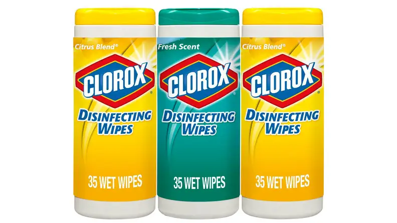 Disinfecting wipes will get your room clean