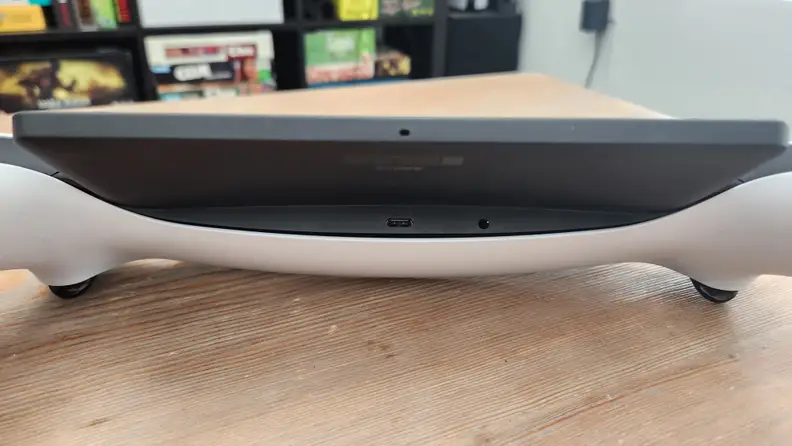 A close up of the available connectivity ports on the underside of the PlayStation Portal.