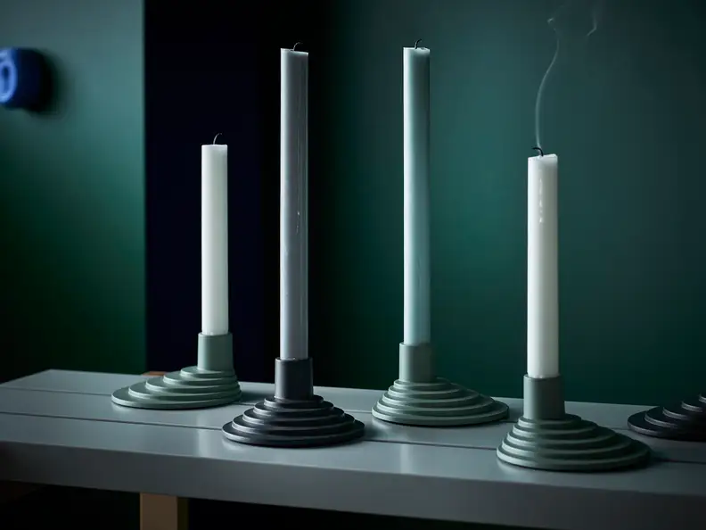 These candle sticks look like they could belong in a museum