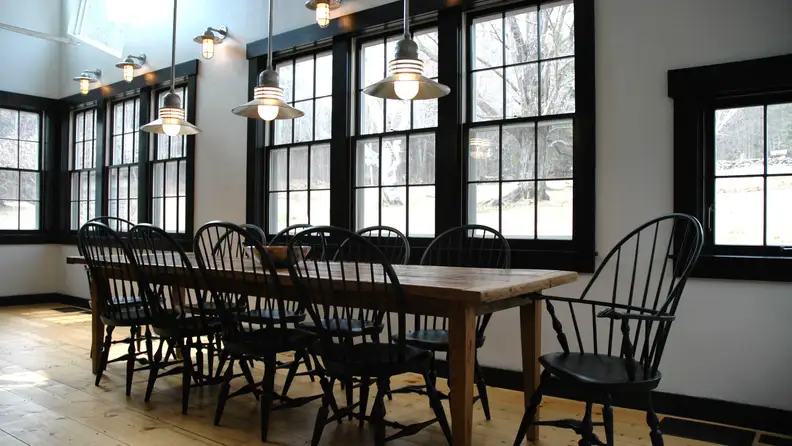 Black windows work best without curtains or draperies.