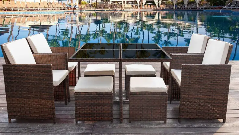 Devoko 9 Pieces Patio Dining Sets