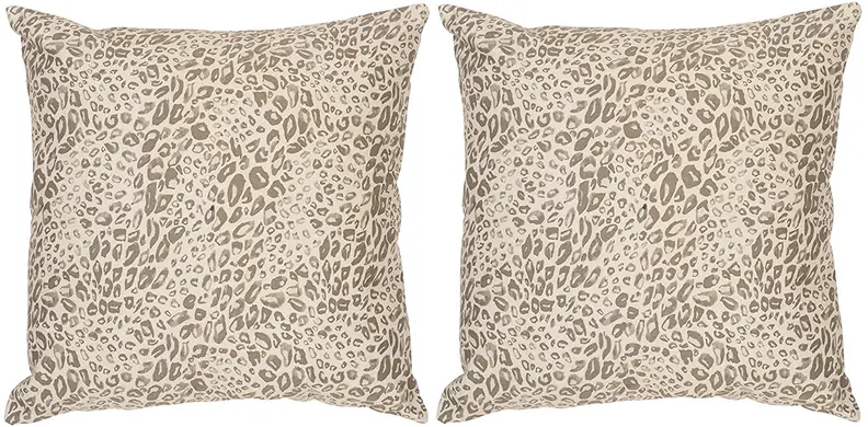 A cozy, stylish leopard print throw pillow