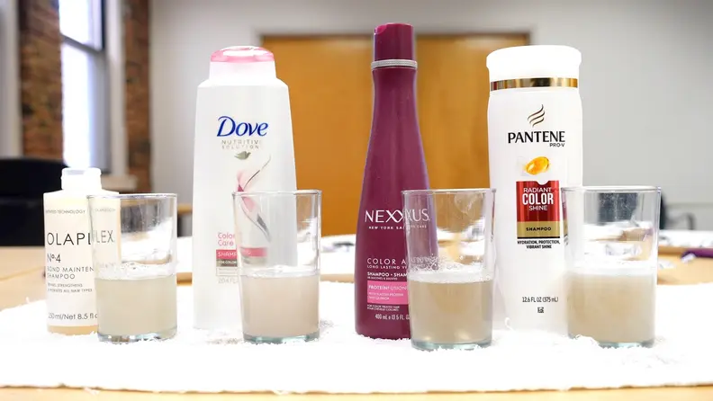 For the brown hair swatches, Olaplex and Dove removed the least amount of hair dye.