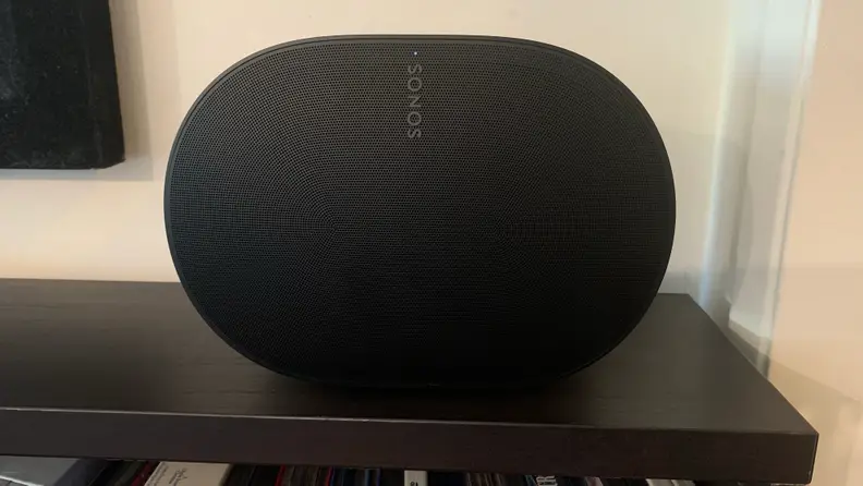 The font of the Sonos Era 300 speaker.