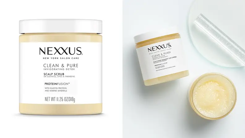 The Nexxus Clean and Pure Scalp Scrub.