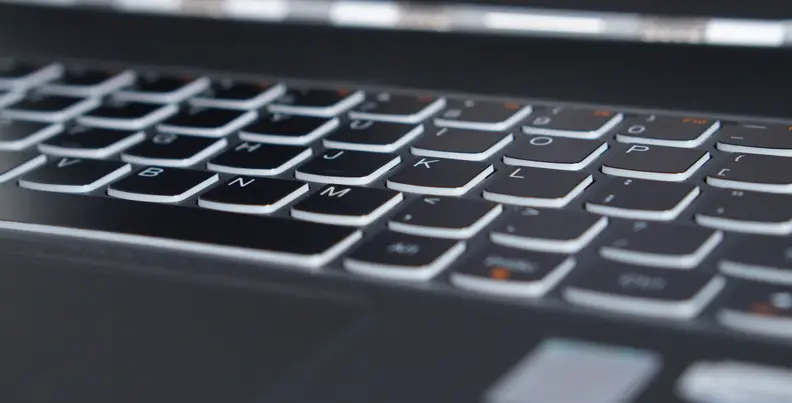 The ample room on the keyboard deck can take a bit of time to get used to.