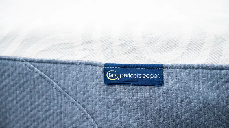 A blue tag reading Perfect Sleeper